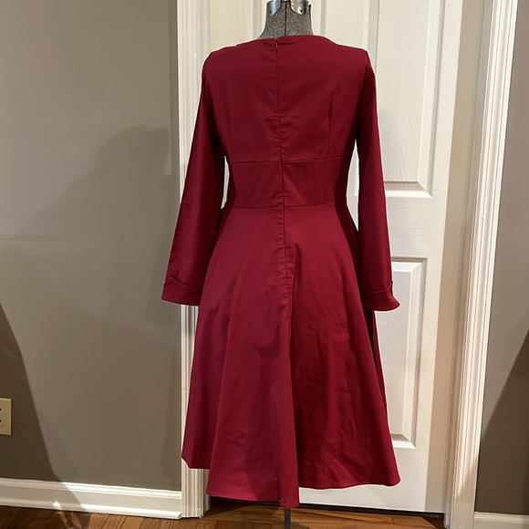 *Last Chance* Crimson MadMen style dress size 10 - Picture 6 of 6